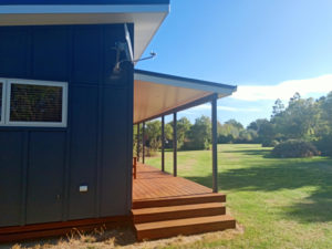 Fernside Granny Flat with new hardwood deck built by Code Construction in North Canterbury