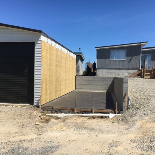 Boat shed under construction, designed and built by Code Construction builders