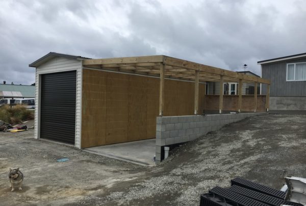 New car park or boat shed designed and built by Code Construction, Lyttelton