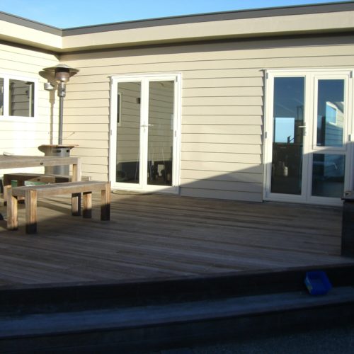 New deck design and build. Extension to existing deck in Banks Peninsula