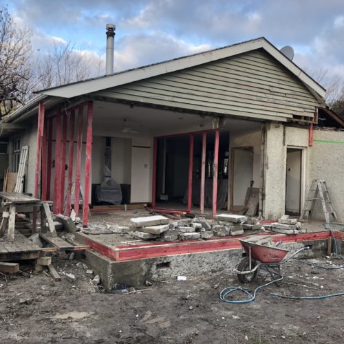 Demolition of existing part of the house to make way for new extension and alteration. New kitchen, larger lounge and new laundry. Rangiora