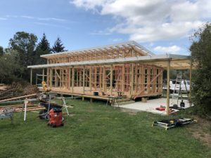 Granny flat designed and built by Code Construction in Fernside, Rangiora. Includes sealed carport