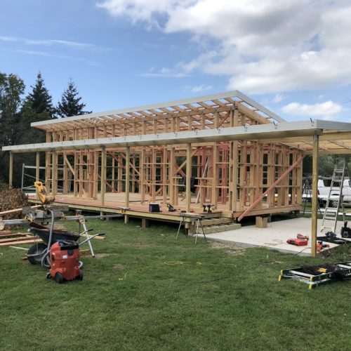 The builders in North Canterbury at Code Construction build this granny flat