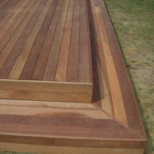 New Jarrah deck designed and built by Code Construction, Christchurch