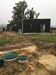 Large 6 bay shed build underway, split into storage and living. Living includes kitchen, bedrooms, bathroom and ensuite in Loburn