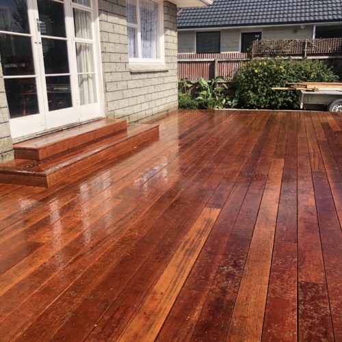 A redwood deck build in North Canterbury by the builders at Code Constructions