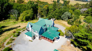 Drone photo of renovation on a house in Teviotdale, North Canterbury by Code Construction