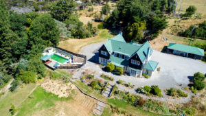 Aerial photo of renovation project in North Canterbury