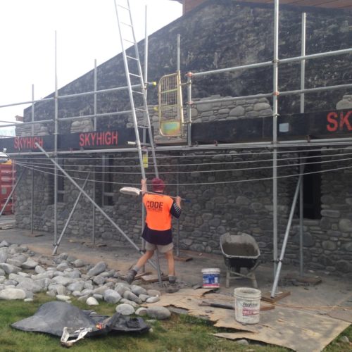 Stone repairs done by Code Construction in North Canterbury