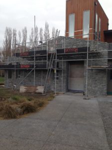 EQC Earthquake repair job to replace riverstone cladding on exterior
