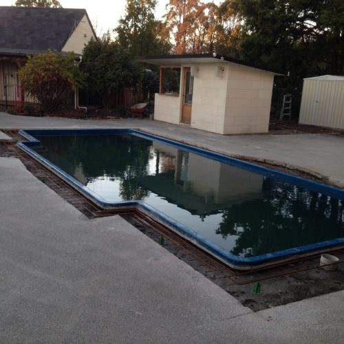 A swimming pool upgrade in North Canterbury undertaken by Code Construction