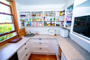 Newly renovated shaker style butlers pantry in North Canterbury