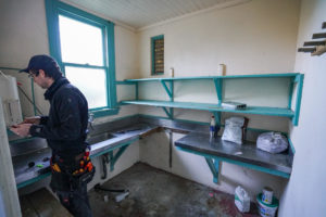 Photo of old kitchen prior to demolish and renovation