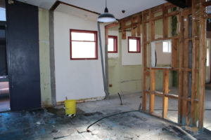 Internal walls removed ready for renovation work including EQC Earthquake repair