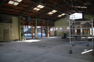 Internal walls removed ready for bar and restaurant fit out by Code Construction