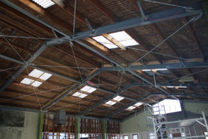 Photo of ceiling of Winnie Bagoes during bar and restaurant fit out