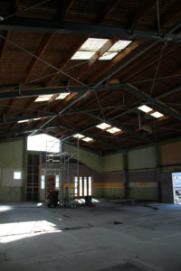 Warehouse stripped ready for bar and restaurant fit out by Code Construction Rangiora
