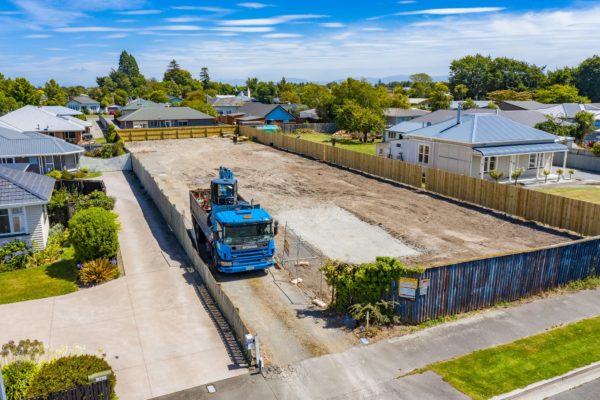 Site cleared in preparation for four new builds by Code Construction