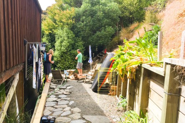 Retaining wall complete in Akaroa