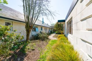 Photo of landscaping before renovation project by Code Construction